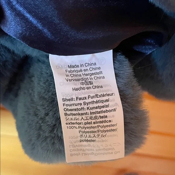 J. Crew Blue Faux Fur Coat - Picture 5 of 7